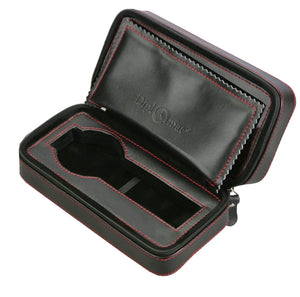 Diplomat Watch Case Diplomat 2 Watches Black Leatherette Travel Pouch