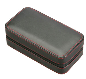 Diplomat Watch Case Diplomat 2 Watches Black Leatherette Travel Pouch