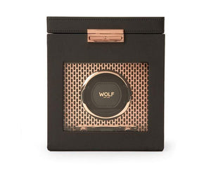 Wolf Watch Winders Copper WOLF Axis Single Winder with Storage