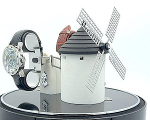 KUNSTWINDER Watch Winders Chrome Kunstwinder Double Watch Winder - Spanish Windmill (Old World Collection) - Chrome