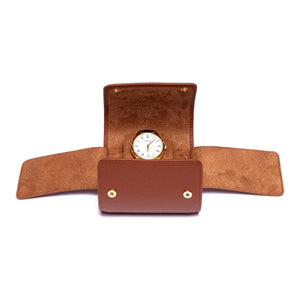 Rapport London Rapport London Watch Roll - Berkeley Single Watch Roll in Tan