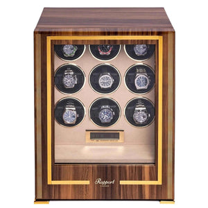 Rapport London Walnut Rapport London Watch Winder - Paramount Nine Watch Winder - Ebony