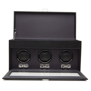 WOLF Black WOLF Heritage Triple Winder With Storage