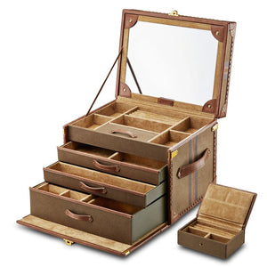 WOLF WOLF Ida Trunk Jewellery Box - Khaki