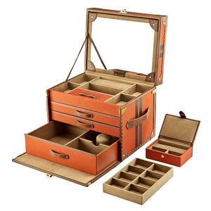 WOLF WOLF Ida Trunk Jewellery Box - Orange