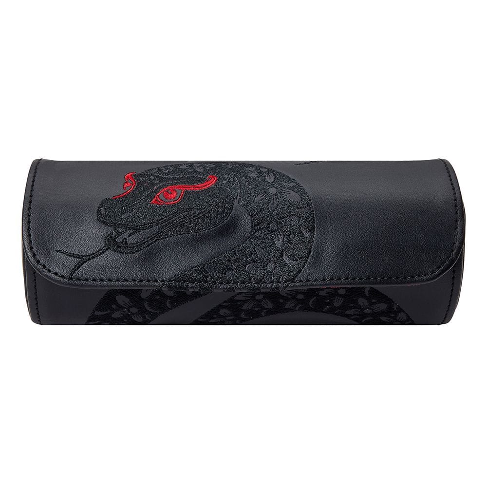 WOLF WOLF Lunar Triple Watch Roll - Year of the Snake Black
