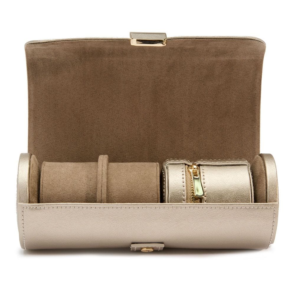 WOLF WOLF Palermo Double Watch Roll With Jewelry Pouch