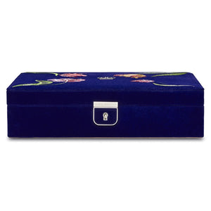 WOLF Jewelry Box Deep Blue WOLF Royal Asscher Medium Jewelry Box