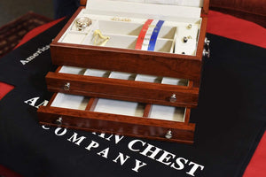 American Chests Jewelry Chest American Chests #J02 FIRST LADY - 2 Draw Jewelry Chest