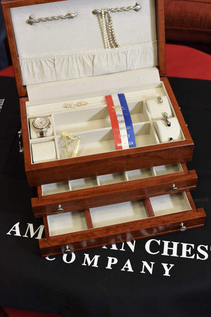 American Chests Jewelry Chest American Chests #J02 FIRST LADY - 2 Draw Jewelry Chest