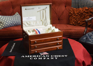 American Chests Jewelry Chest American Chests #J03 MAJESTIC - 3 Draw Jewelry Chest