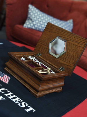 American Chests Jewelry Chest American Chests #JLL LITTLE LADY - Jewelry Chest, Amish Crafted