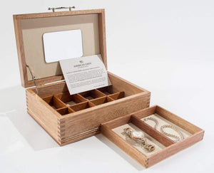 American Chests Jewelry Chest American Chests #JNE00 American, Solid Mahogany Jewel Chest; Made in USA!