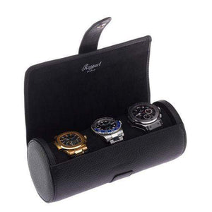 Rapport London Berkeley Black Three Watch Roll