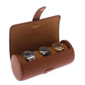 Rapport London Berkeley Tan Three Watch Roll