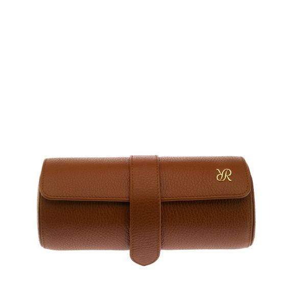 Rapport London Berkeley Tan Three Watch Roll