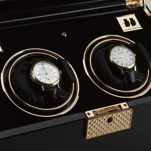Rapport London Black Rose Duo Watch Winder