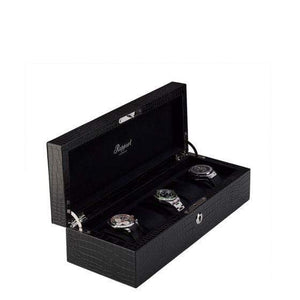 Rapport London Brompton Black Leather 5 Watch Collector Box