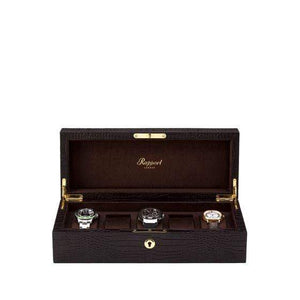 Rapport London Brompton Brown Leather 5 Watch Collector Box