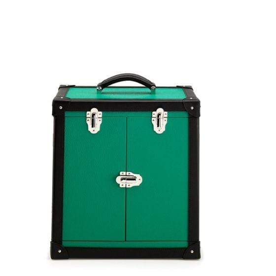 Rapport London Deluxe Jewelry Trunk, Green Leather