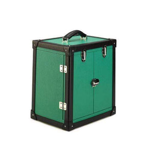 Rapport London Deluxe Jewelry Trunk, Green Leather