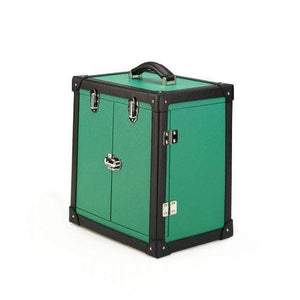 Rapport London Deluxe Jewelry Trunk, Green Leather