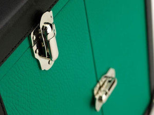 Rapport London Deluxe Jewelry Trunk, Green Leather