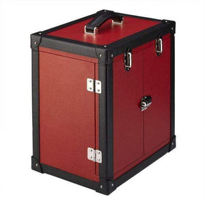 Rapport London Deluxe Jewelry Trunk Red Leather