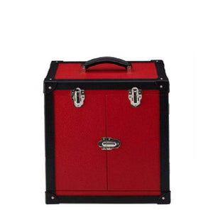 Rapport London Deluxe Jewelry Trunk Red Leather