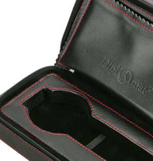 Diplomat Watch Case Diplomat 2 Watches Black Leatherette Travel Pouch