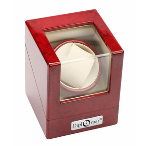 Diplomat Watch Winders Diplomat 31-405 Estate Cherry Wood Finish Single Watch Winder