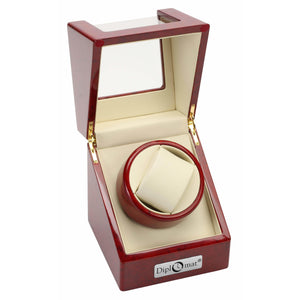Diplomat Watch Winders Diplomat 31-405 Estate Cherry Wood Finish Single Watch Winder