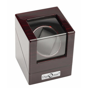 Diplomat Watch Winders Diplomat 31-407 Estate Ebony Wood Finish Single Watch Winder