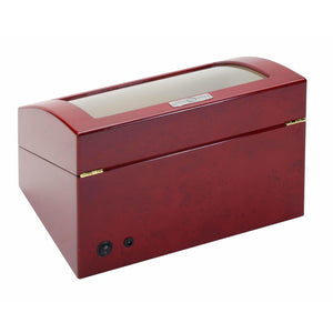 Diplomat Watch Winders Diplomat 31-414 Estate Cherry Wood Finish Quad Watch Winder
