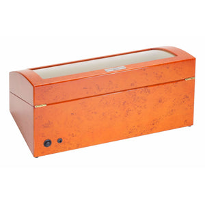 Diplomat Watch Winders Diplomat 31-417 Estate Burl Wood Finish Six Watch Winder