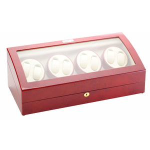 Diplomat Watch Winders Diplomat 31-418 Estate Cherry Wood Finish Eight Watch Winder