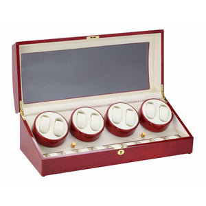 Diplomat Watch Winders Diplomat 31-418 Estate Cherry Wood Finish Eight Watch Winder