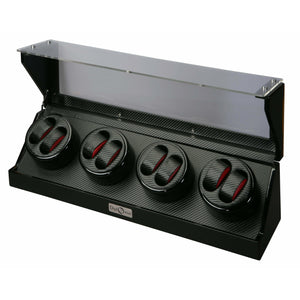 Diplomat Watch Winders Diplomat 31-478 Gothica Black Wood Eight Watch Winder
