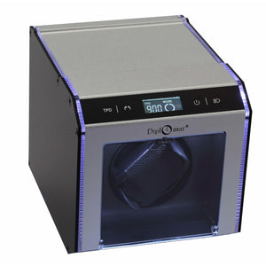Diplomat Watch Winders Diplomat 34-112 Illuminum LED Lit Silver Aluminum Single Watch Winder