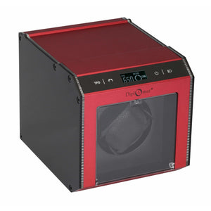 Diplomat Watch Winders Diplomat 34-113 Illuminum LED Lit Red Aluminum Single Watch Winder