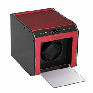 Diplomat Watch Winders Diplomat 34-113 Illuminum LED Lit Red Aluminum Single Watch Winder