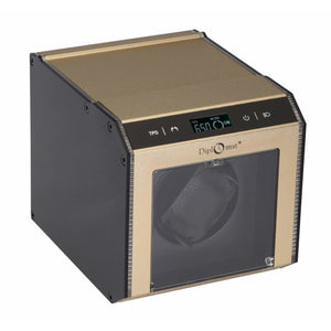 Diplomat Watch Winders Diplomat 34-114 Illuminum LED Lit Champagne Aluminum Single Watch Winder
