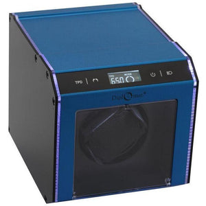 Diplomat Watch Winders Diplomat 34-115 Illuminum LED Lit Blue Aluminum Single Watch Winder