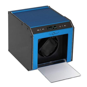 Diplomat Watch Winders Diplomat 34-115 Illuminum LED Lit Blue Aluminum Single Watch Winder