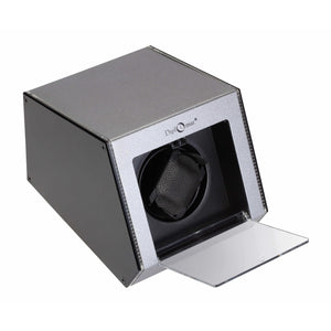 Diplomat Watch Winders Diplomat 34-151 Illuminum LED Lit Gray Aluminum Single Watch Winder