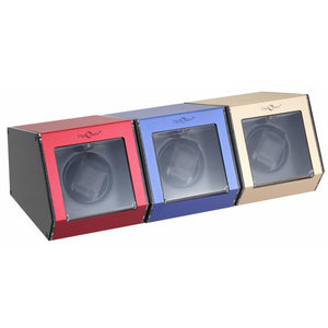 Diplomat Watch Winders Diplomat 34-151 Illuminum LED Lit Gray Aluminum Single Watch Winder