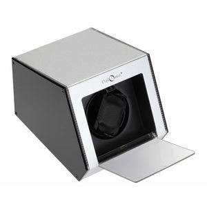 Diplomat Watch Winders Diplomat 34-152 Illuminum LED Lit Silver Aluminum Single Watch Winder
