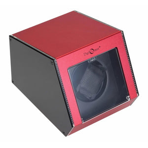 Diplomat Watch Winders Diplomat 34-153 Illuminum LED Lit Red Aluminum Single Watch Winder