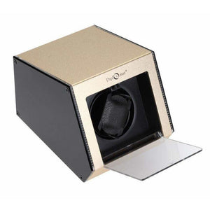 Diplomat Watch Winders Diplomat 34-154 Illuminum LED Lit Champagne Aluminum Single Watch Winder