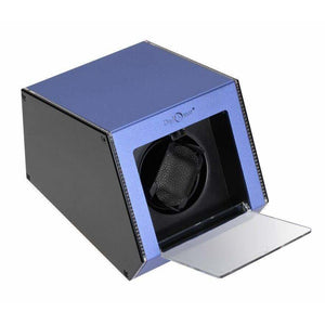 Diplomat Watch Winders Diplomat 34-155 Illuminum LED Lit Blue Aluminum Single Watch Winder